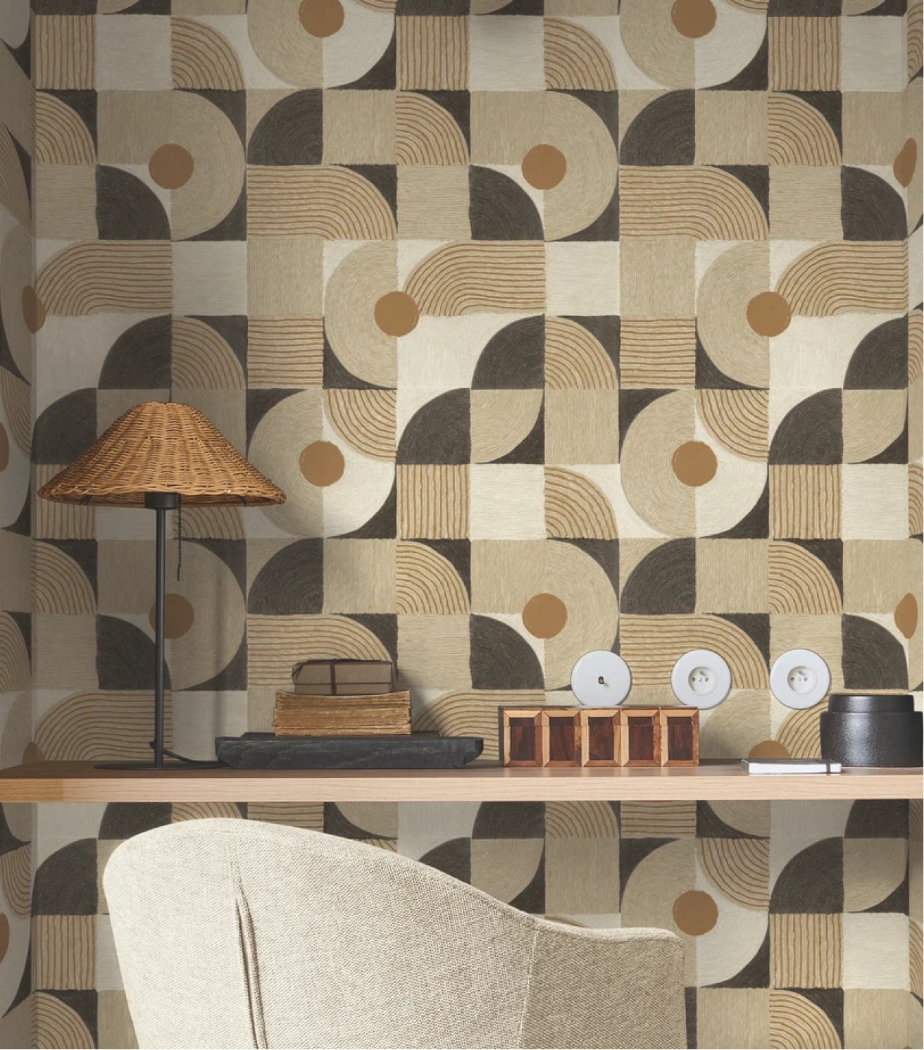 Geometric abstract wallpaper
